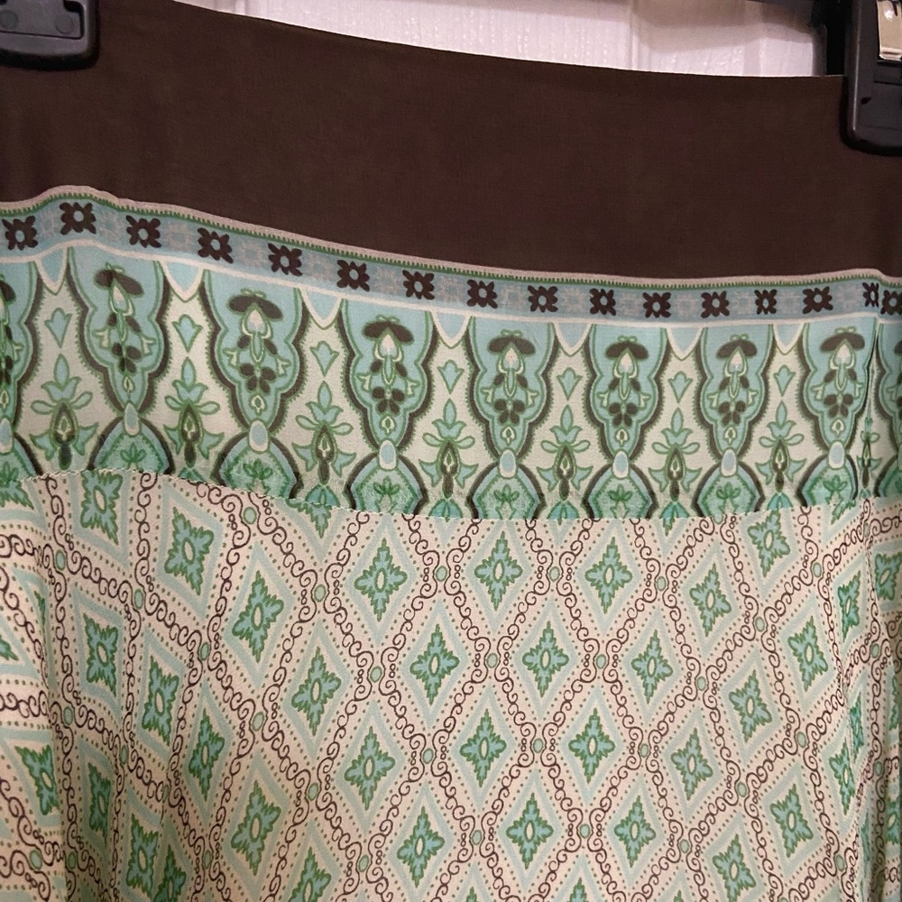Banana Republic asymmetrical boho skirt side zipper - Picture 3 of 5